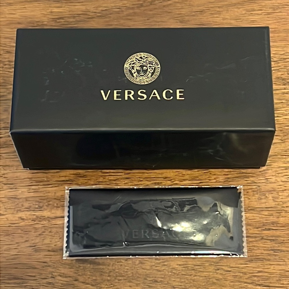 VERSACE Sunglasses Box and Glasses Cleaner